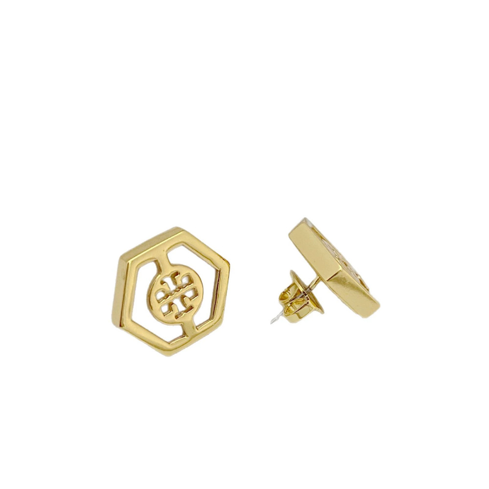 Tory Burch Inlaid Shell Hexagonal Studs - Picture 5 of 7